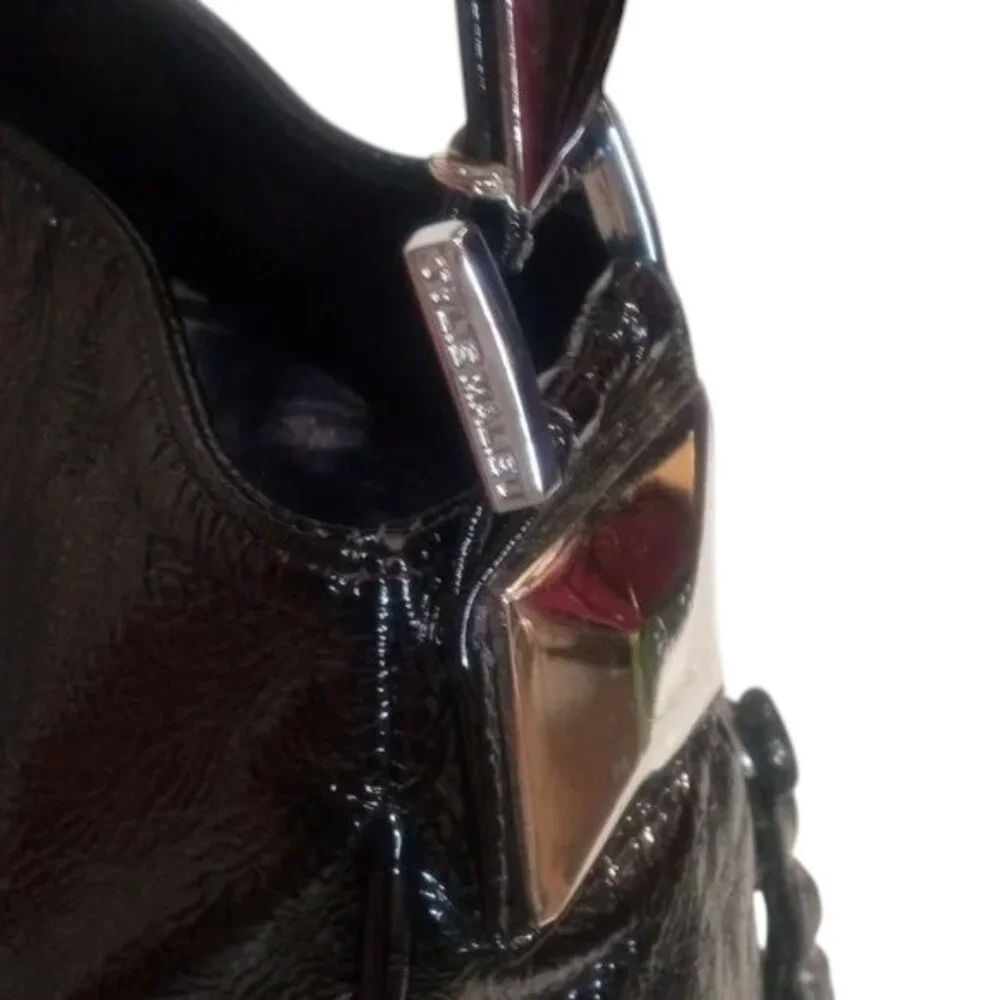 Tylie Malibu | black patent leather | hobo shoulder bag | GUC - Picture 5 of 8